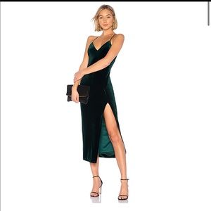 Bardot Raven dress in forest